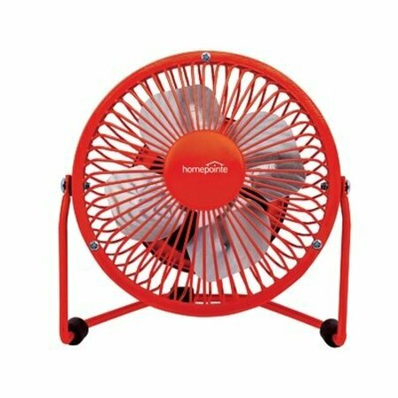 WORLD & MAIN Hp 4" Red Hi-Veloc Fan CZHV4RDTV